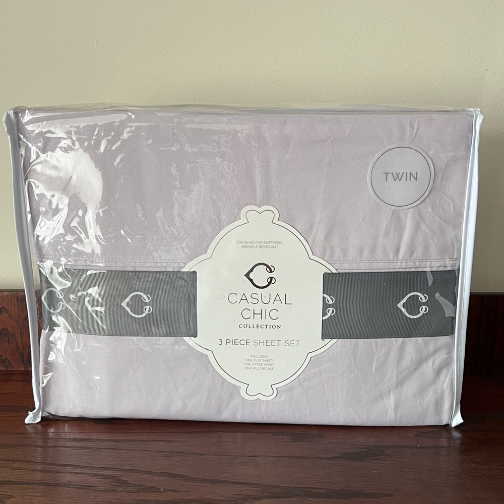 Twin Sheet Set - Soft Lavender